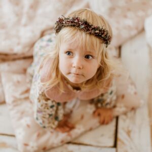 Kocyk do żłobka pościel zstaw 3w1 kwiatuszki retro