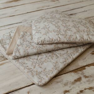 Kocyk do przedszkola dla dziewczynki zestaw 3w1 róże