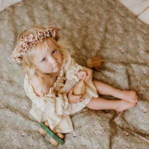 Kocyk do żłobka ciepły w ptaszki