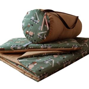 Kocyk do żłobka pościel dla chłopca auta zielone carmel