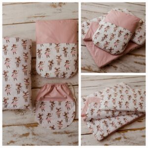 Kocyk dziecięcy 80×220 cm myszki