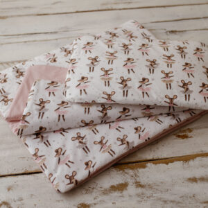 Kocyk dziecięcy 80×220 cm myszki