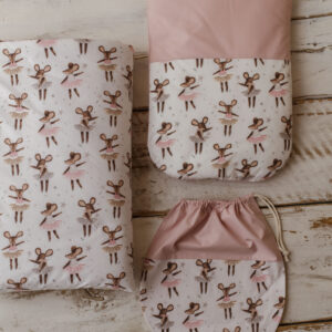 Kocyk dziecięcy 80×220 cm myszki