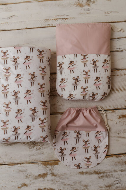 Kocyk dziecięcy 80×220 cm myszki