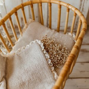 Kocyk niemowlęcy muślinowy 50×75cm masełko