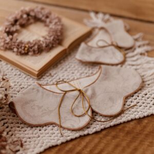 Kołnierzyk damski retro malwa żakard