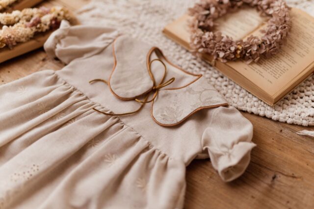 Kołnierzyk damski retro malwa żakard