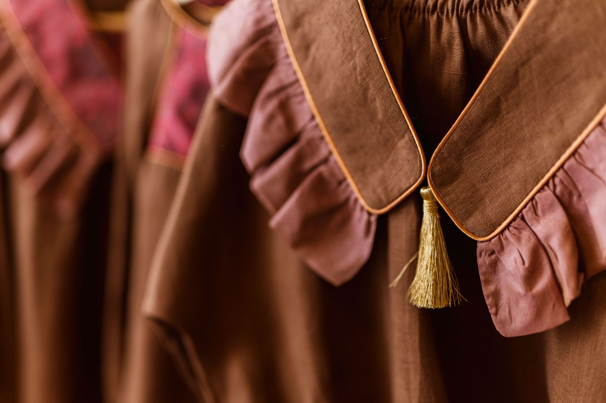 Kołnierzyk retro damski lniany z falbanką coco rose