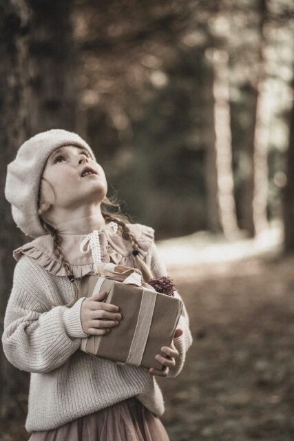 Kołnierzyk damski z falbanką lniany różowy zoja