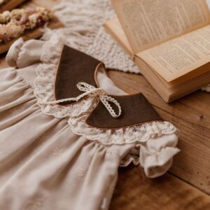 Kołnierzyk dla dziecka z koronką haft na tiulu dla dziecka zoja coco