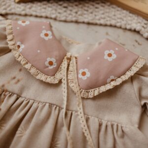 Kołnierzyk z koronką w kwiatuszki damski Hania uśmiechnij się