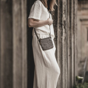 Koszulka lniana damska t-shirt ecru