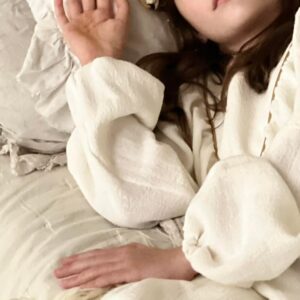 Lniana biała sukienka retro Marysia white day 1-4 lat