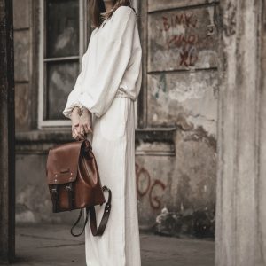 Lniana bluza damska oversize ecru