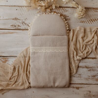 Lniany śpiworek niemowlęcy na lato 40×75cm