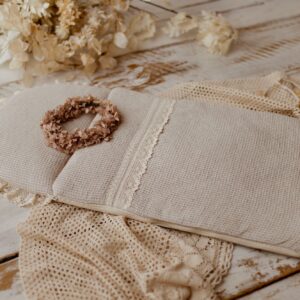 Lniany śpiworek niemowlęcy na lato 40×75cm