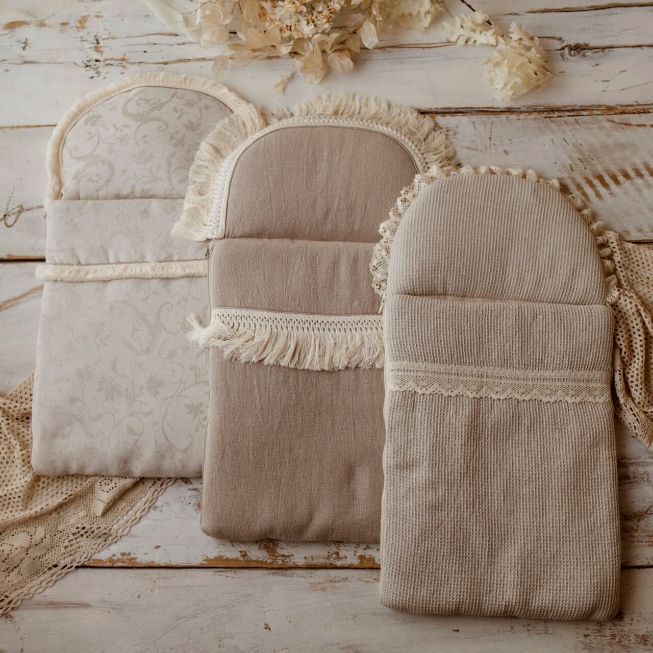 Lniany śpiworek niemowlęcy na lato 40×75cm