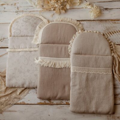 Lniany śpiworek niemowlęcy na lato 40×75cm