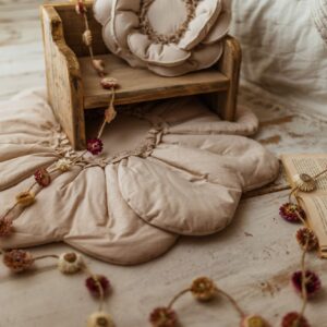 Mata kwiat 5 bawełniana do zabawy i dekoracji pokoju dla dzieci kolor natural