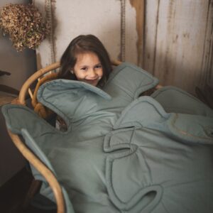 Mata liść do zabawy dla dzieci zielona monstera