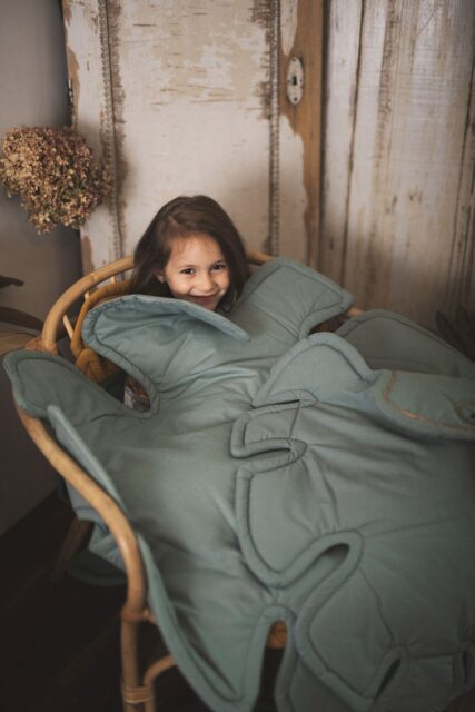 Mata liść do zabawy dla dzieci zielona monstera