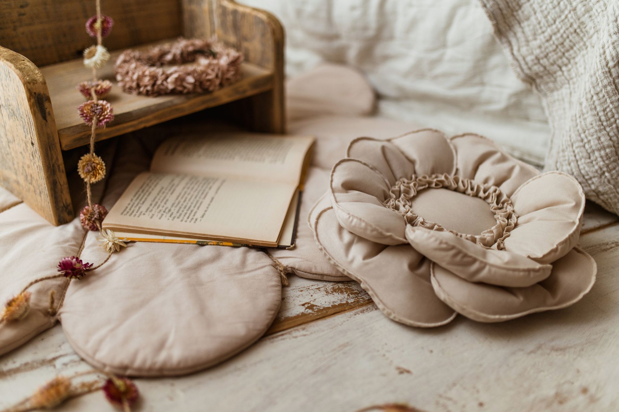 Mata podłogowa kwiat dla dzieci do zabawy natural