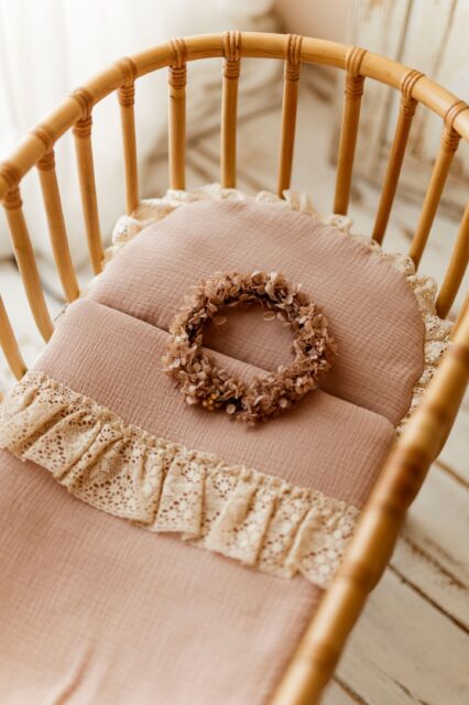 Muślinowy śpiworek dla niemowląt 100% bawełna