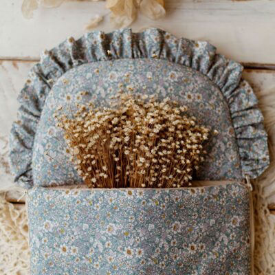 Niebieski śpiworek niemowlęcy dla chłopca 50×100 niebiańska łąka