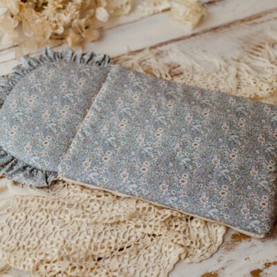 Niebieski śpiworek niemowlęcy dla chłopca 40×75 niebiańska łąka