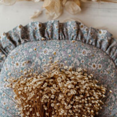 Niebieski śpiworek niemowlęcy dla chłopca 40×75 niebiańska łąka