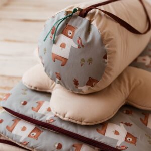 Niebieski śpiworek w misie dla dziecka 6-10lat