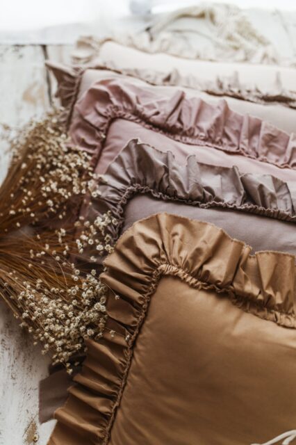 Personalizowana poszewka na poduszkę twój haft carmel