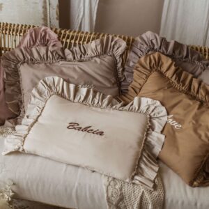 Personalizowana poszewka na poduszkę twój haft carmel