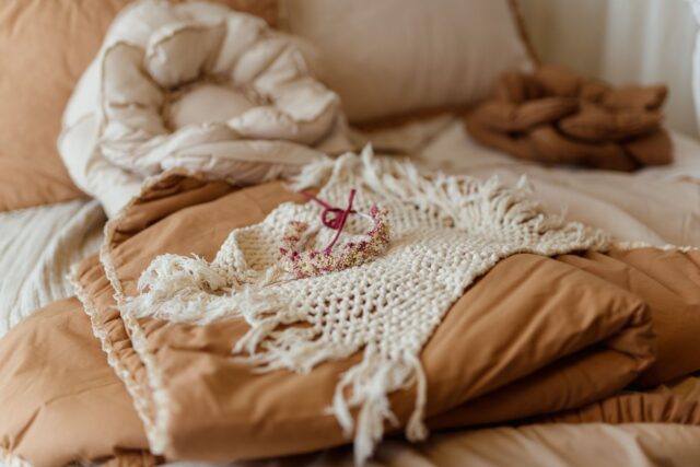 Poduszka bawełniana dekoracyjna kwiat natural rozmiar 40