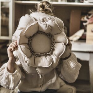 Poduszka dekoracyjna kwiat natural rozmiar 30