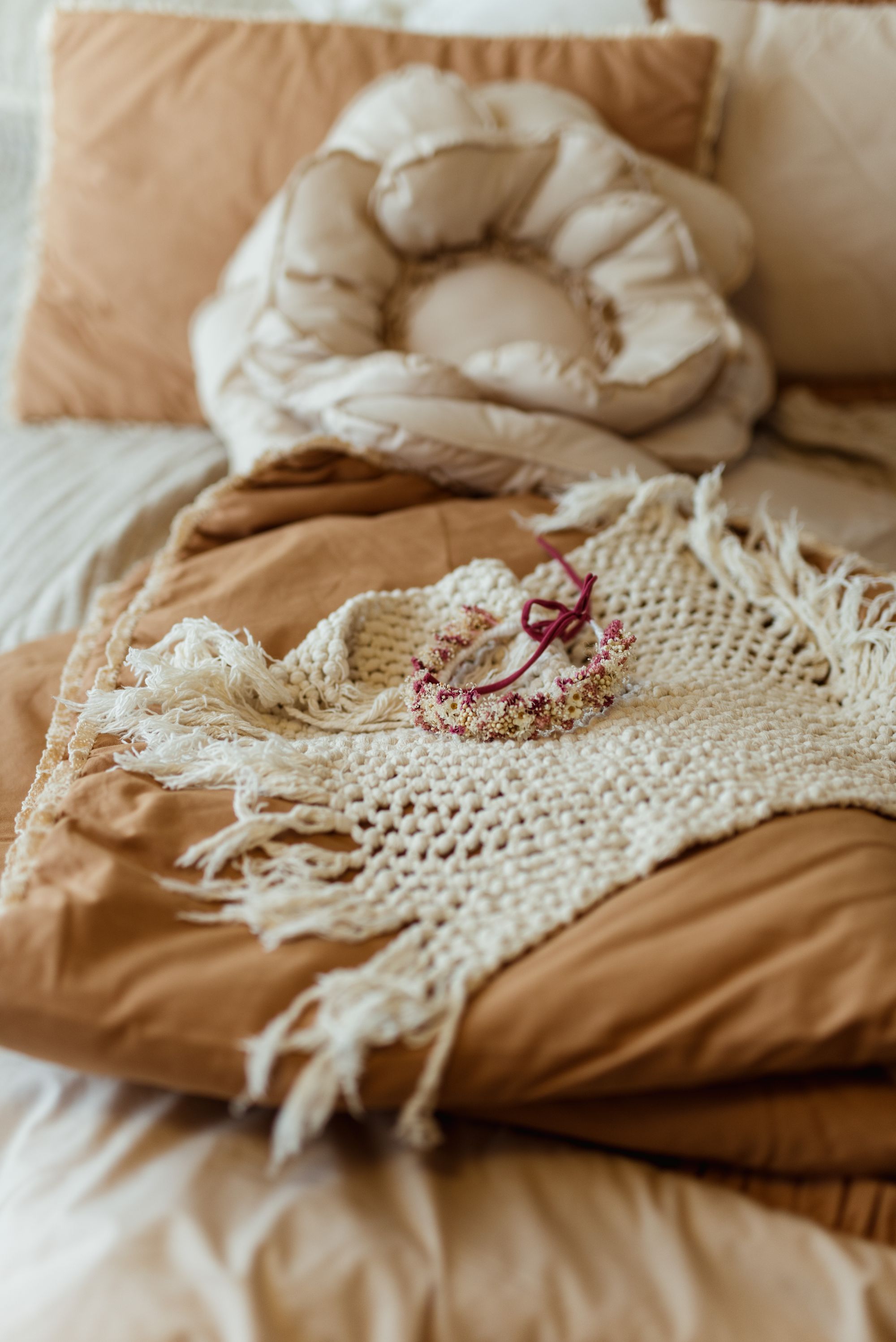 Poduszka dekoracyjna kwiat natural rozmiar 30