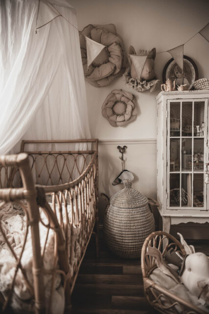 Poduszka kwiat boho beż 30×30