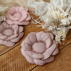 Poduszka kwiat dekoracyjna retro róż 30×30