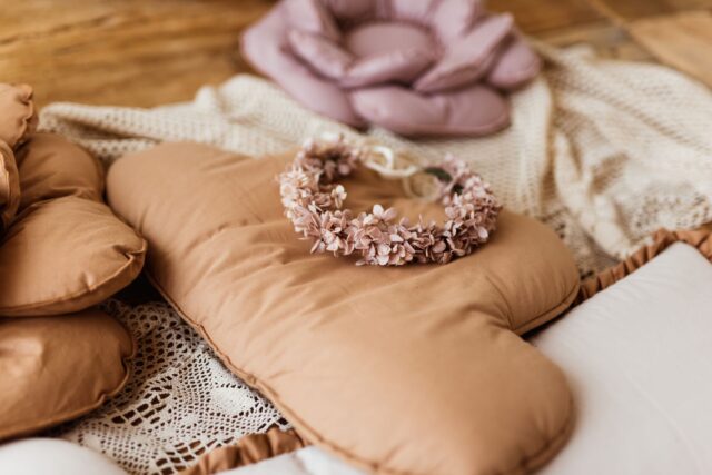 Poduszka kwiat dekoracyjna retro róż 30×30