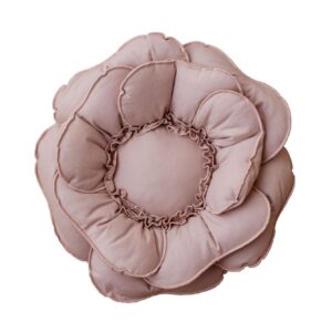 Poduszka dekoracyjna różowa retro kwiat 40×40cm