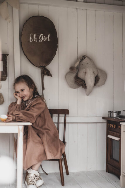 Retro sukienka lniana beżowa damska Marysia kokos