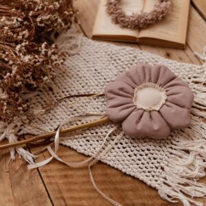 Różdżka dla dziewczynki różowy kwiatek retro dekoracja