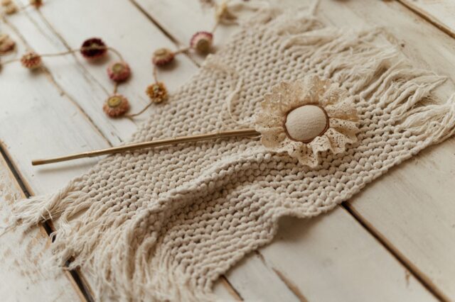 Różdżka do zabawy koronka ozdoba dla dziecka słonecznik