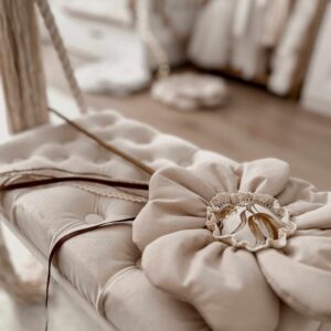 Różdżka do zabawy dla dziewczynki kwiatek ozdoba milk natural