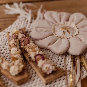 Różdżka do zabawy dla dziewczynki kwiatek ozdoba milk natural