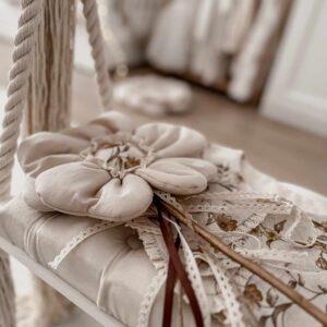 Różdżka do zabawy dla dziewczynki kwiatek ozdoba milk natural