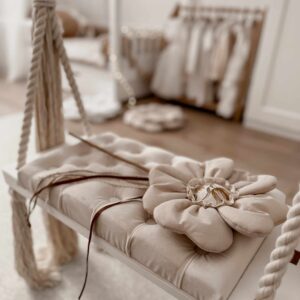 Różdżka do zabawy dla dziewczynki kwiatek ozdoba milk natural