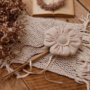 Różdżka do zabawy kwiatek ozdoba dla dziecka kasza len