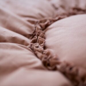 Różowa retro mata kwiat 5 dla dzieci do zabawy i dekoracji pokoju