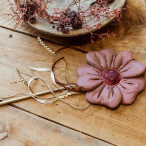 Różowa różdżka dla dziewczynki do zabawy ozdoba rose